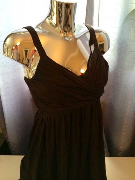 Zara Kleid braun schickes Abendkleid Gr. 32 / 34