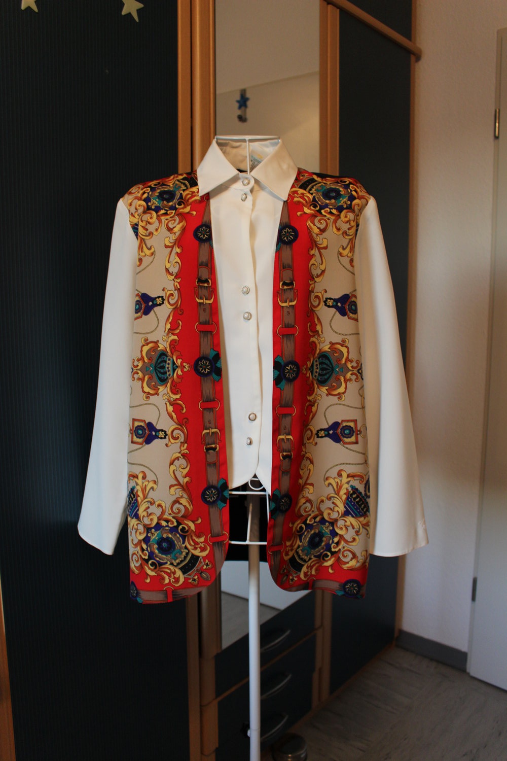 333. Festliche Retro-Bluse von C&A, Gr. 38-40