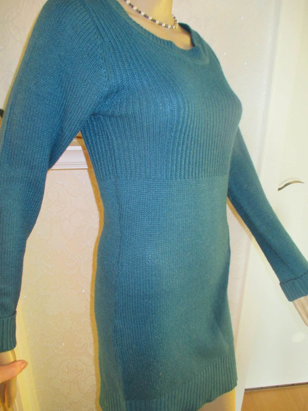 NEU Strick Mini- KLEID oder Long PULLOVER 