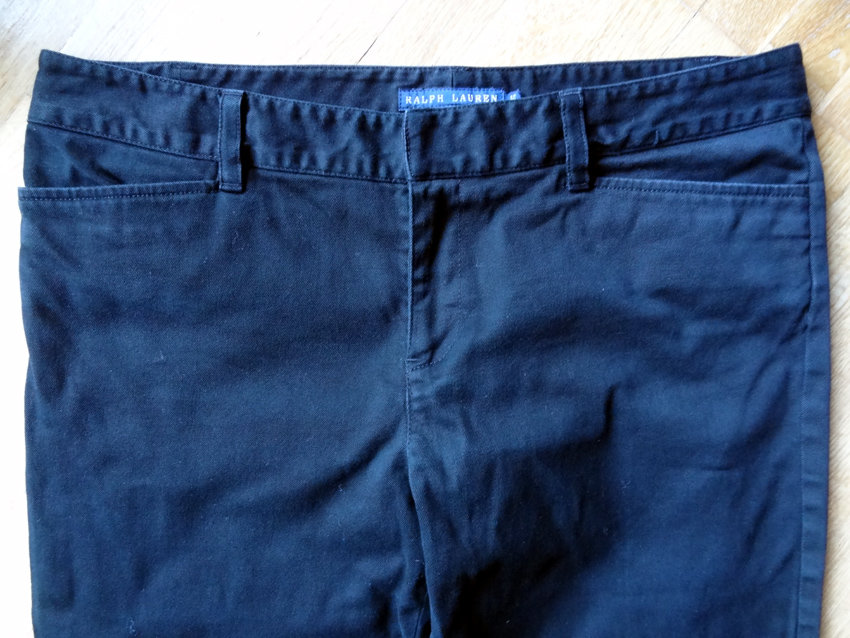 Ralph Lauren Chino Gr. 12, 38 40 schwarz Hose Stoff