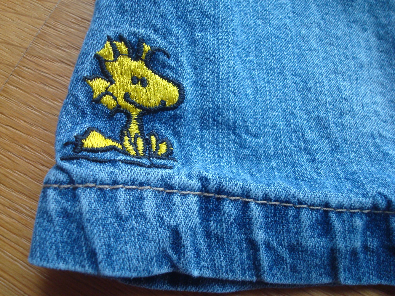 Kleid, Jeanskleid mit Snoopy von H&M Gr. 80