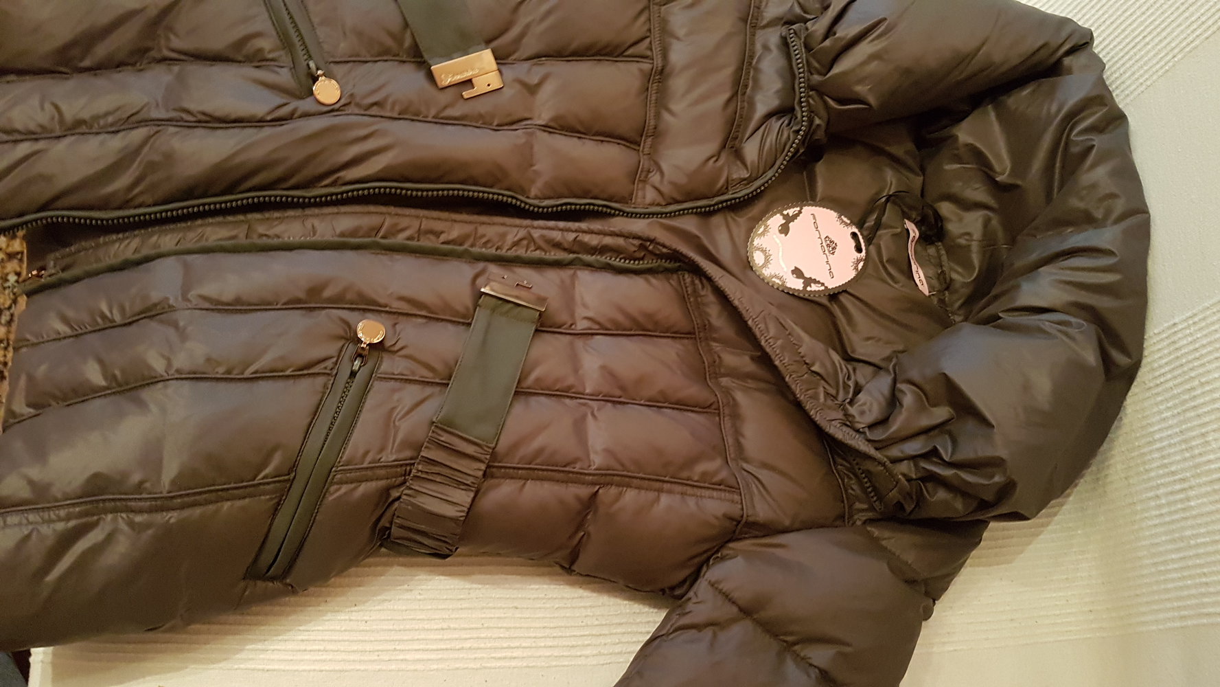 Daunenjacke Fornarina navy, neu, mit Etikett, Versand kostenfrei