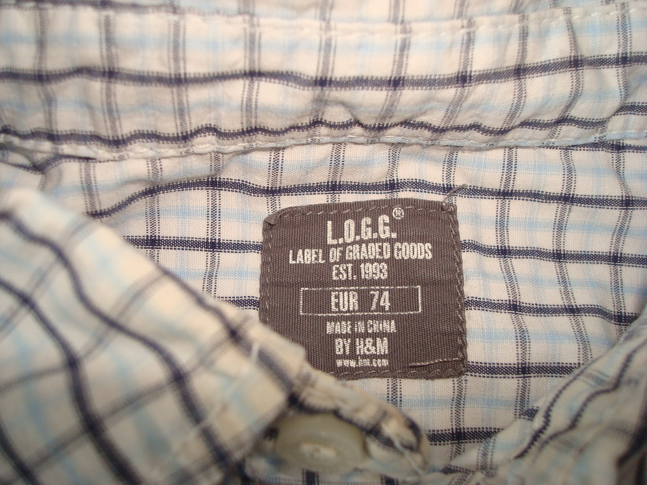 süßes Hemd von H&M LOGG In Gr. 74