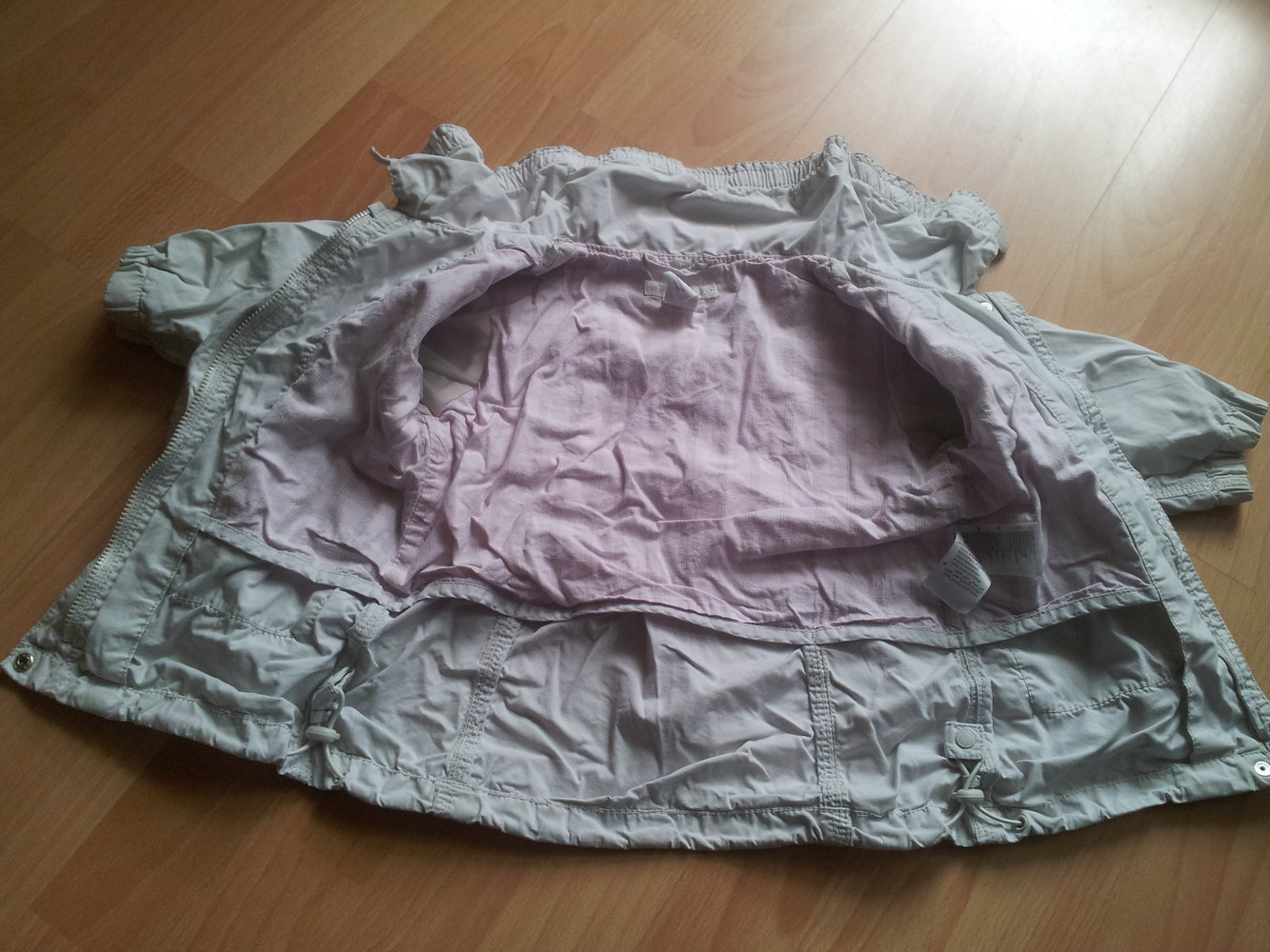 Übergangsjacke H&M hellgrau Gr. 74 