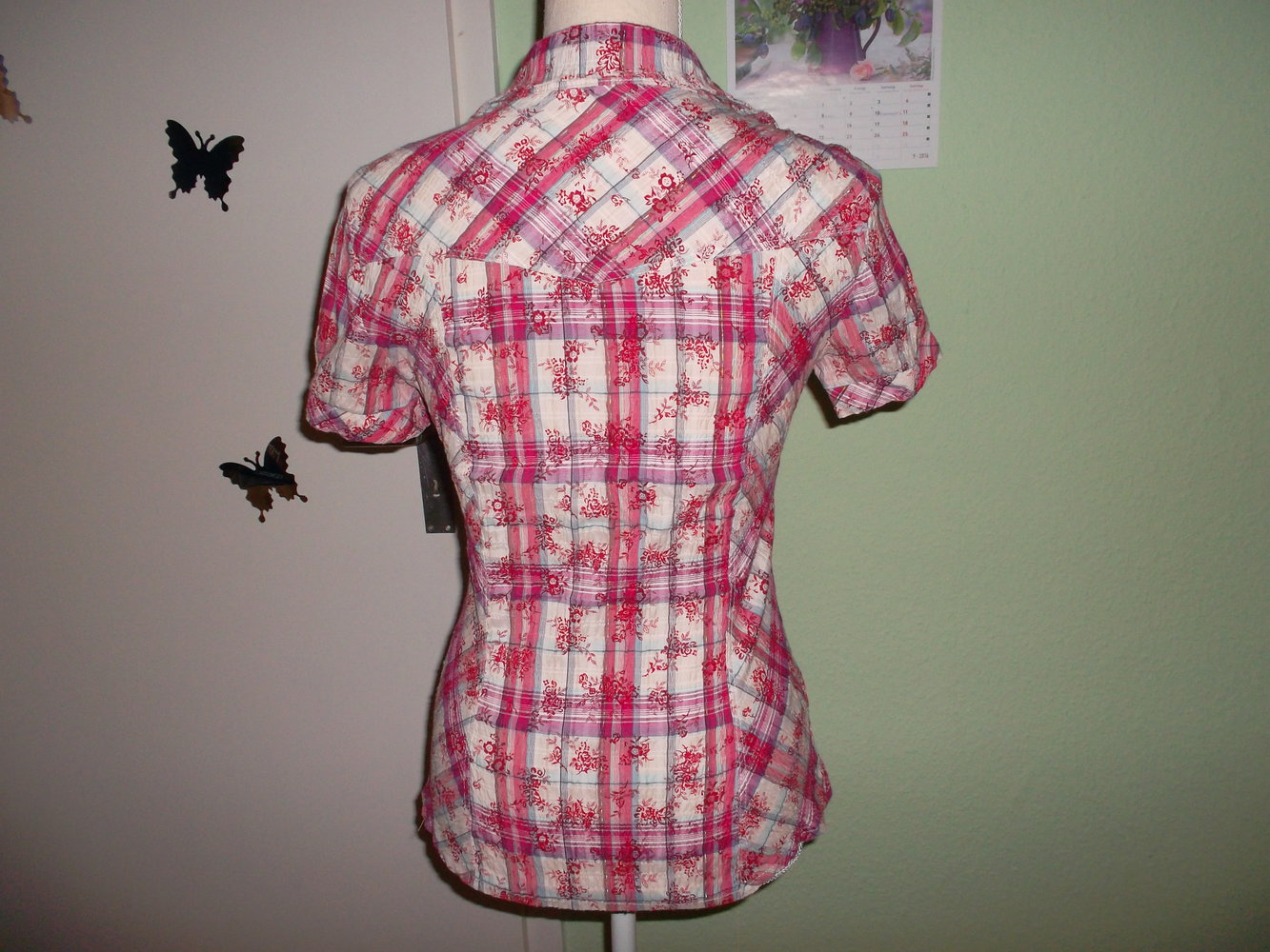      neue-bluse-34-36-pink-stretch