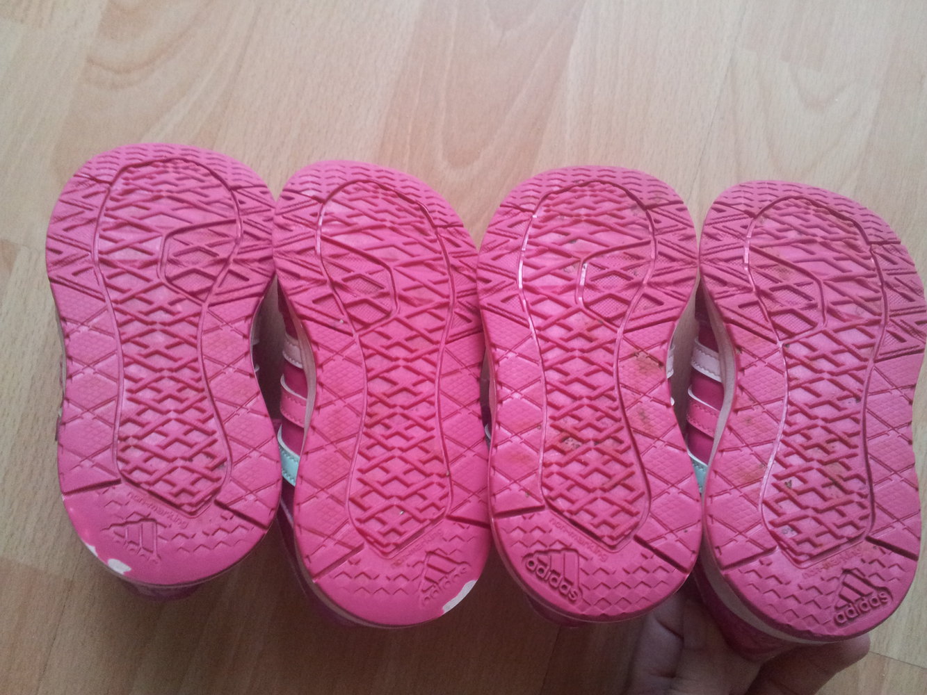 1x Turnschuhe Sneaker Adidas pink rosa Gr. 25