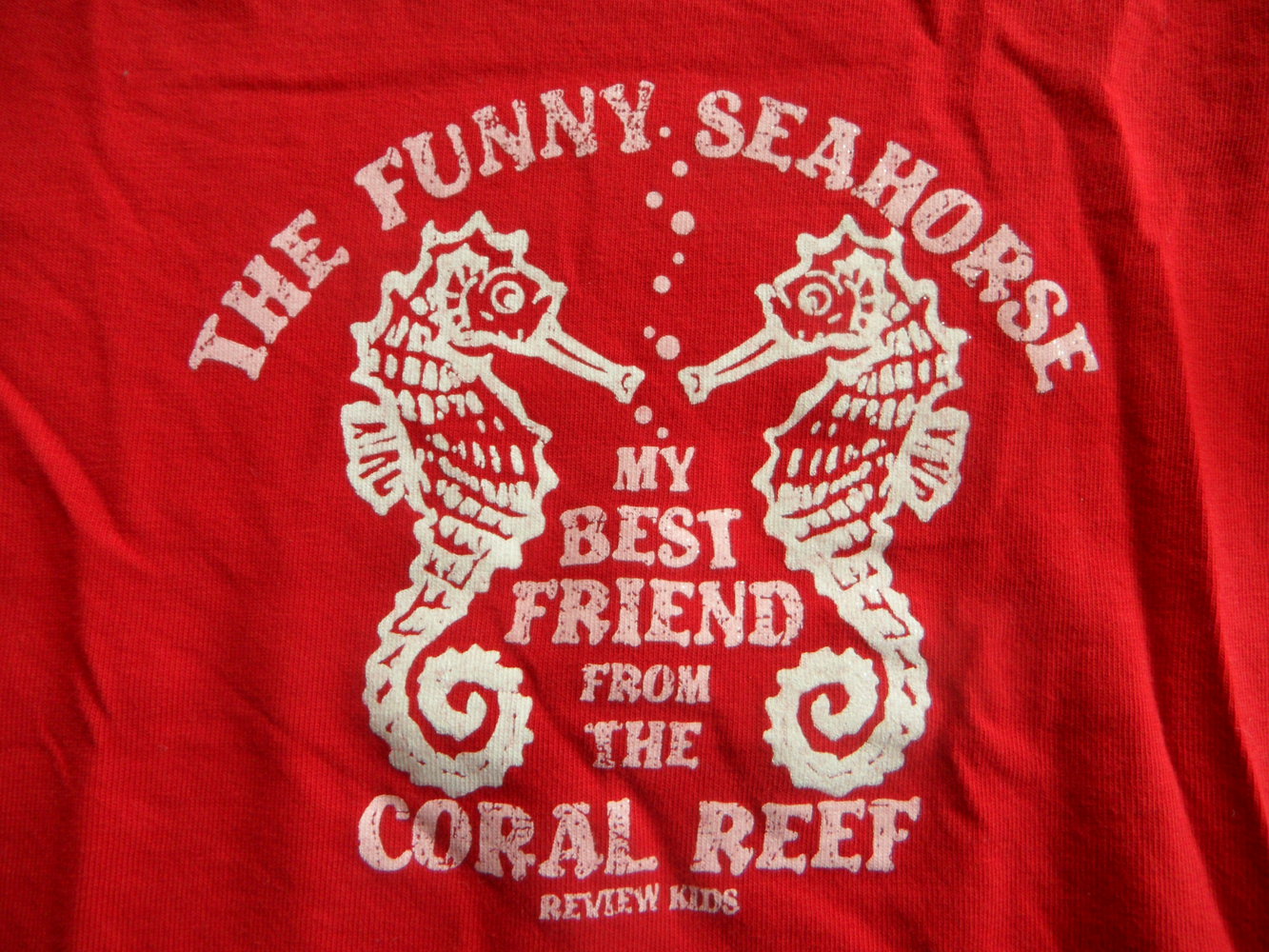 Seepferdchen- Langarmshirt Gr. 116/122