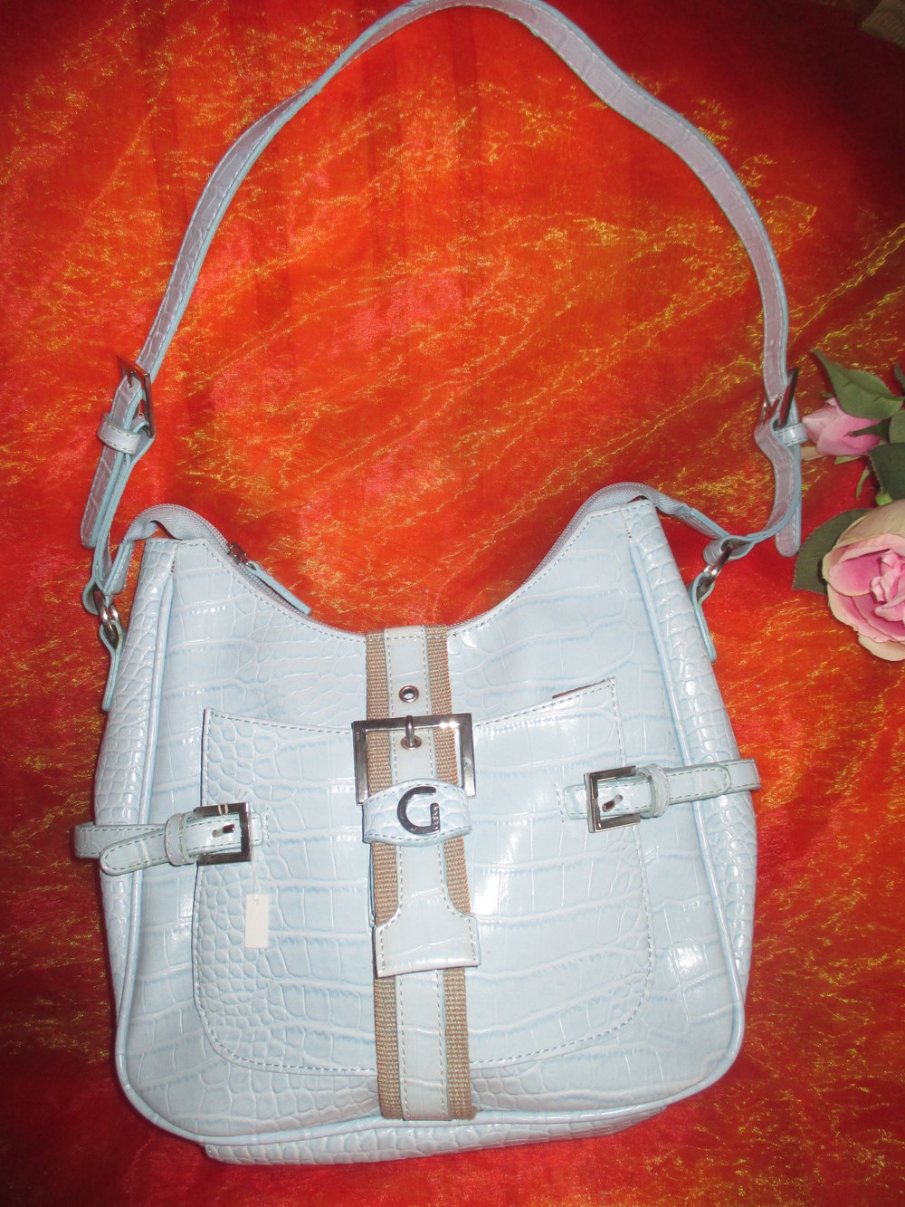 NEU mit ETIKETT * Kroko- Style * Lack- Leder * Umhänge * Henkel * Hand- Tasche * Bag * Tote 