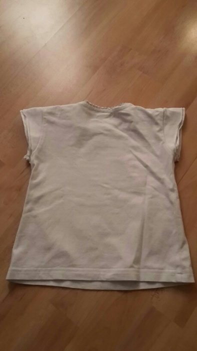 Weißes kurzarm Shirt in Größe 80