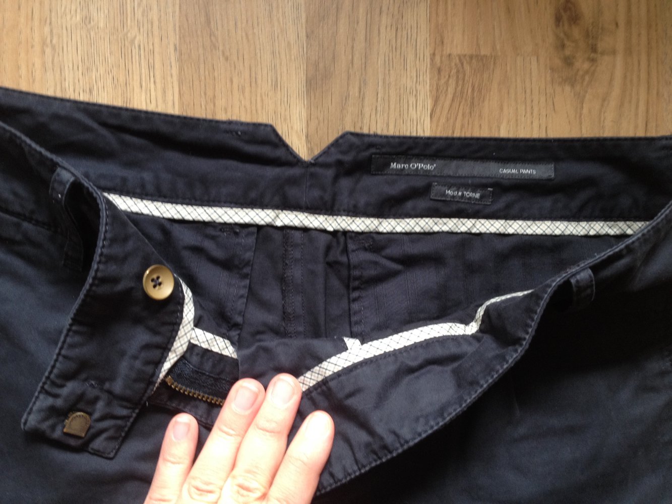 Marineblaue Chinohose von Marc O'Polo 