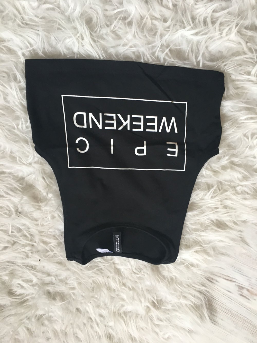 Crop Top - Gr. XS - schwarz