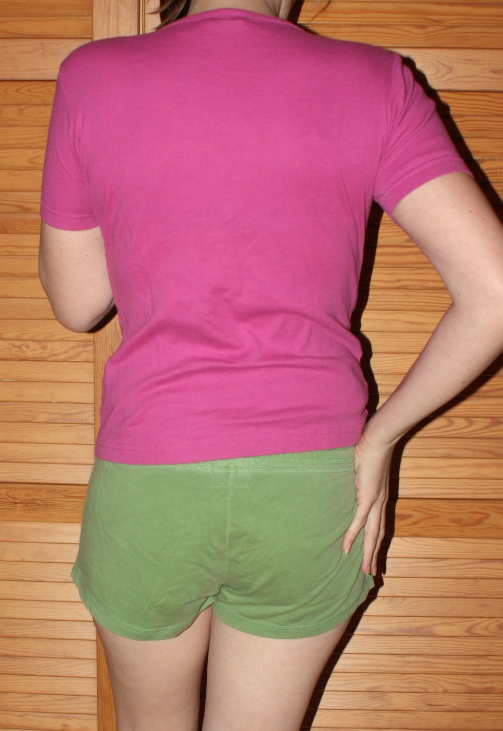 Grüne Shorts, H&M, Gr. 36