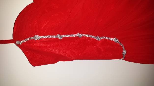 Rotes Abend-/Ballkleid