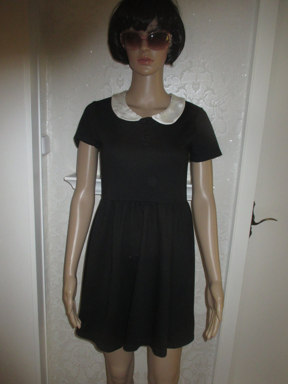 NEU * Edel * stylisch * Peter Pan * Bubi Kragen * Mini * Kleid 