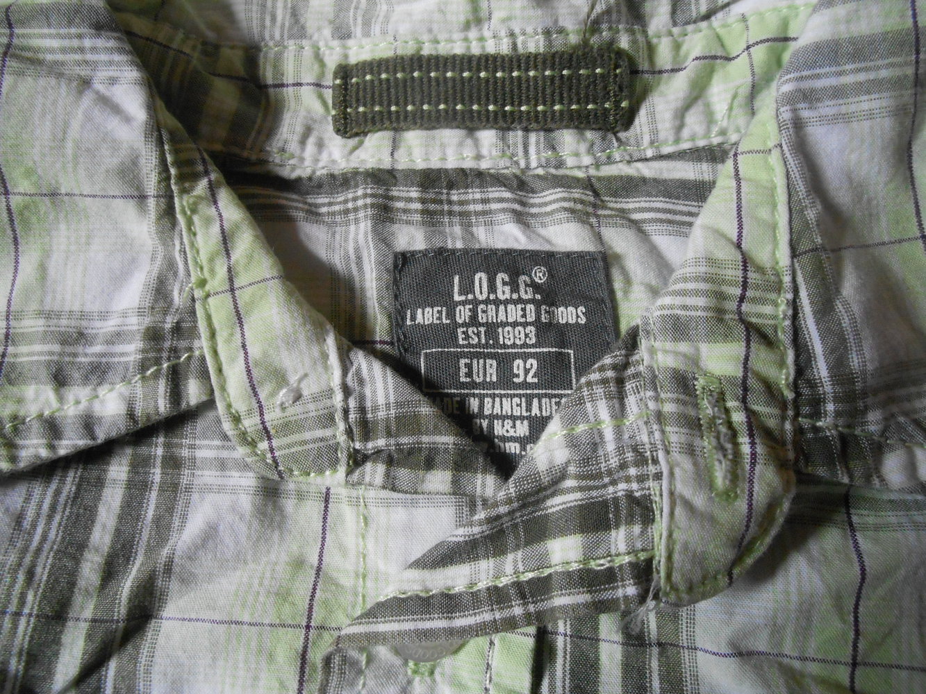 Hemd kurzarm grün H&M 92