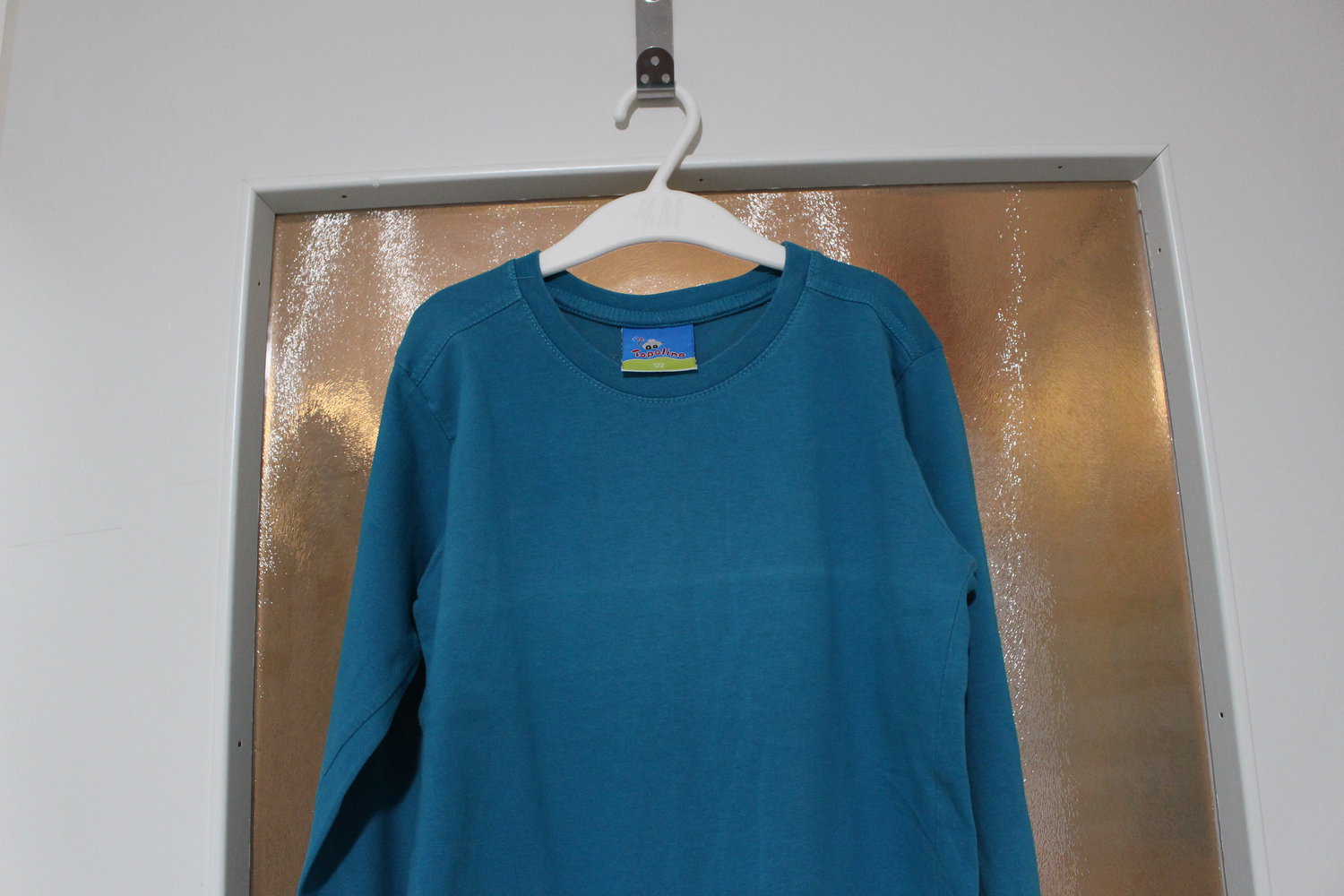 103. Basicshirt von Topolino, türkis,  Gr. 122