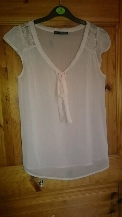 Transparente Rosane Bluse