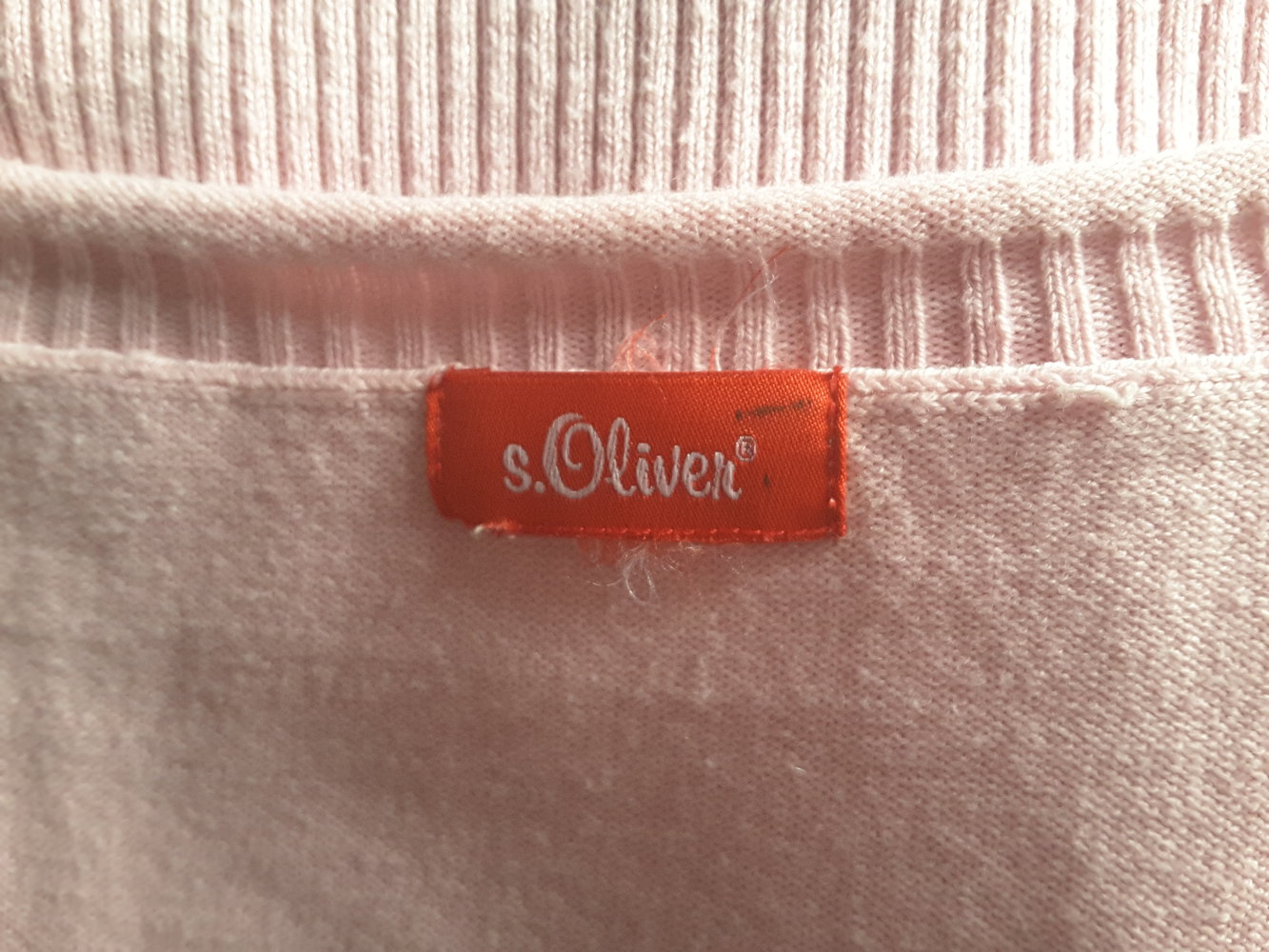 Pullover von s.Oliver, rosa mit Brosche, Gr. 38