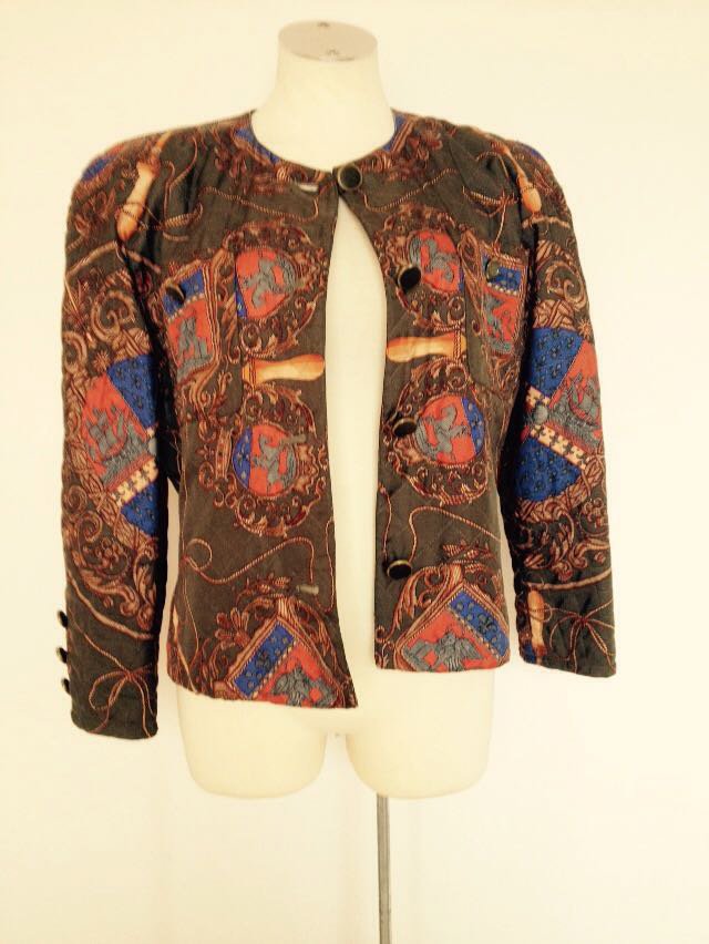 Luxsusklasse Design 100% Seide Blouson Jäckchen 