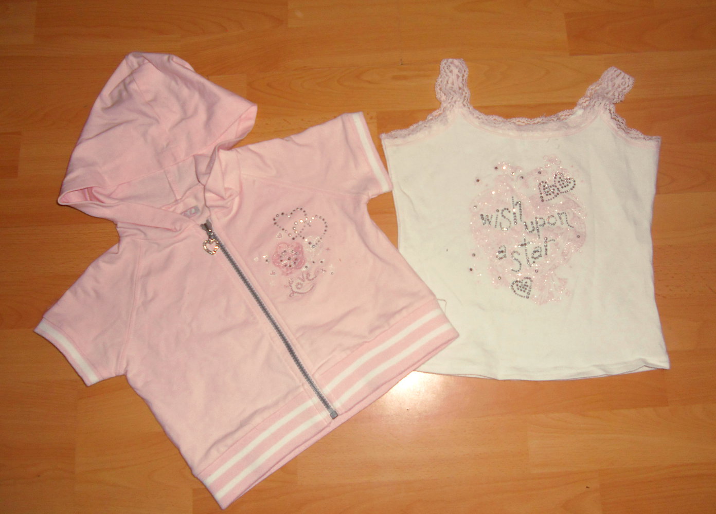 CQ/engl.-ganz tolles Set, Top + Jäckchen Gr.8-9y ca 122-134