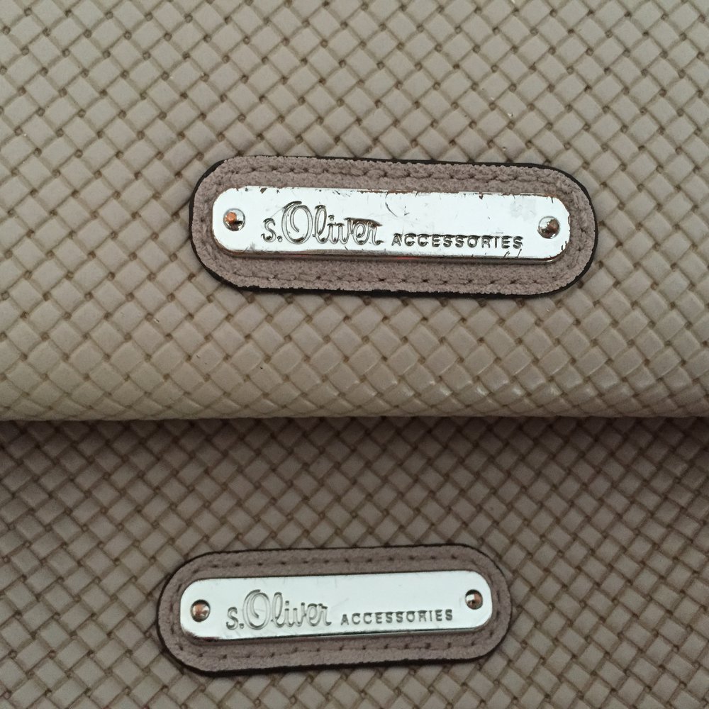 s.Oliver Tasche und Portemonnaie Set Kombination in Beige