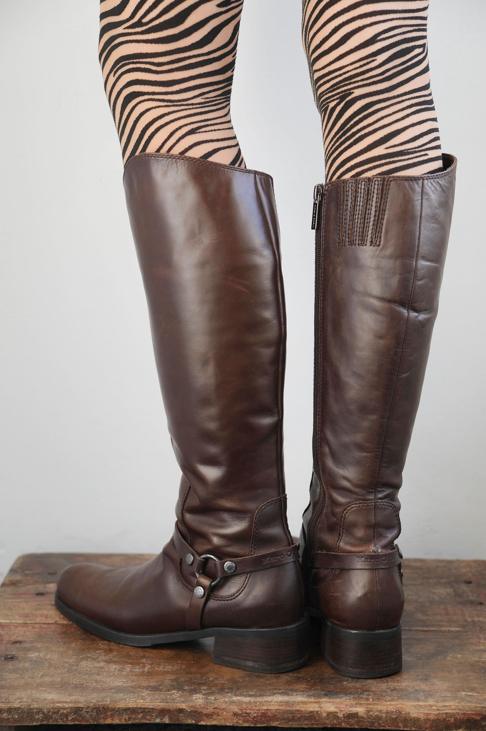 Tolle Marc O'Polo Stiefel, Reiterlook, Lederstiefel