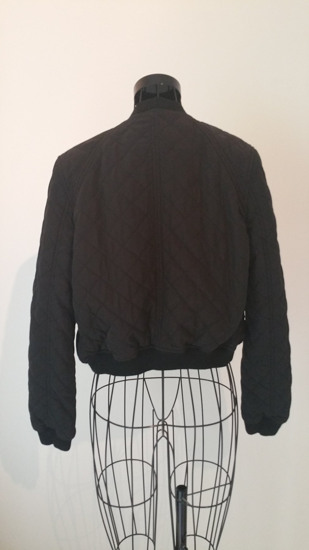 Damen Bomberjacke, schwarz, kurz