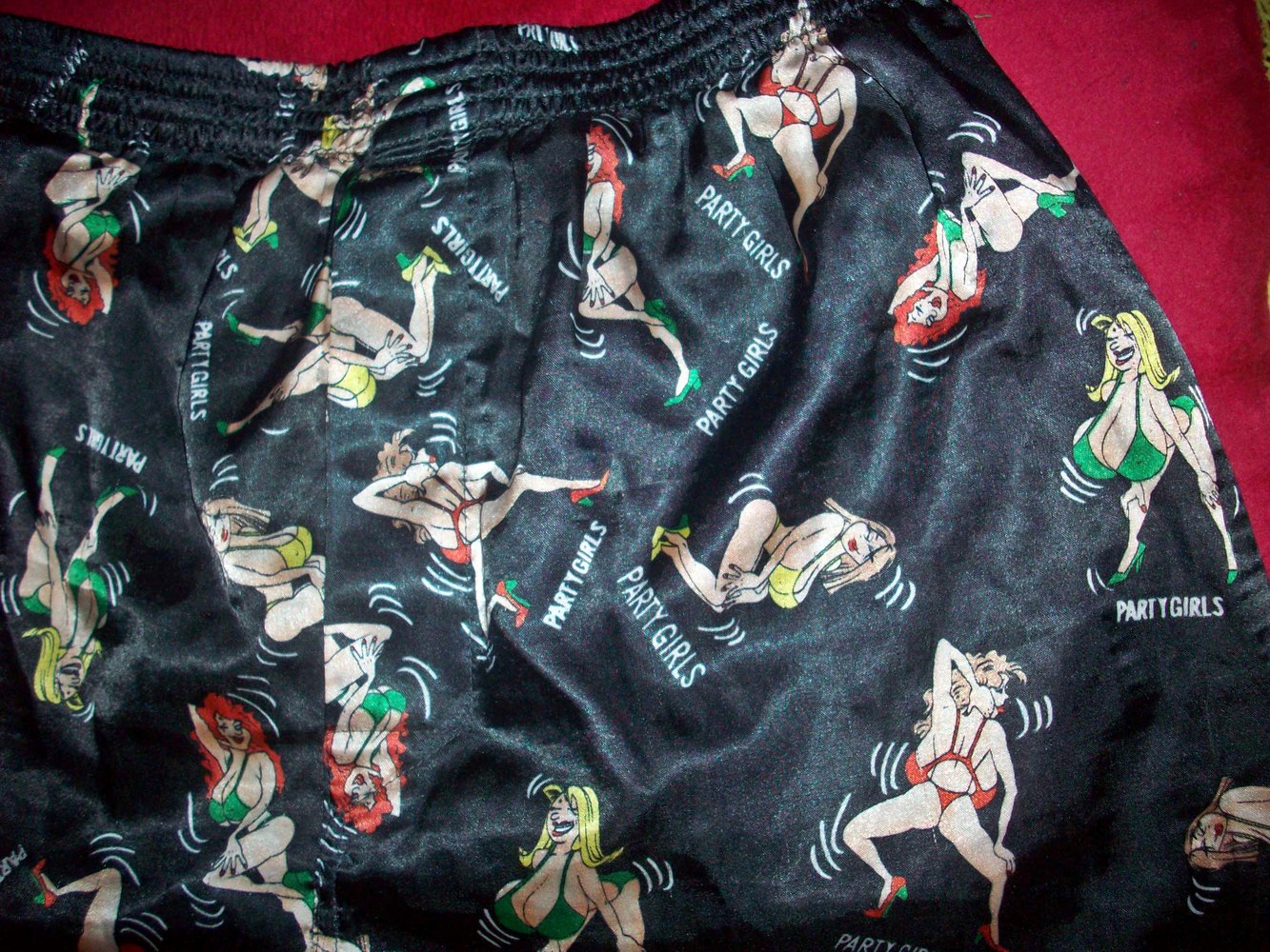 Satin Glanz Shorts Boxershorts Seide-Sexy Party Girl Gr. 6