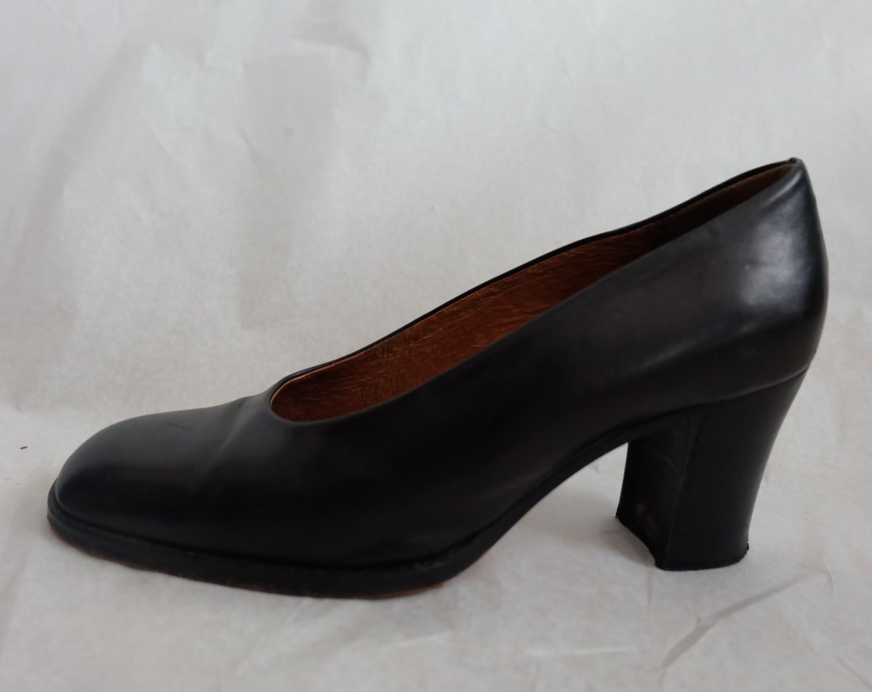 Marc O'Polo - Pumps (damen) mit Block Absatz in schwarz schlicht edel elegant