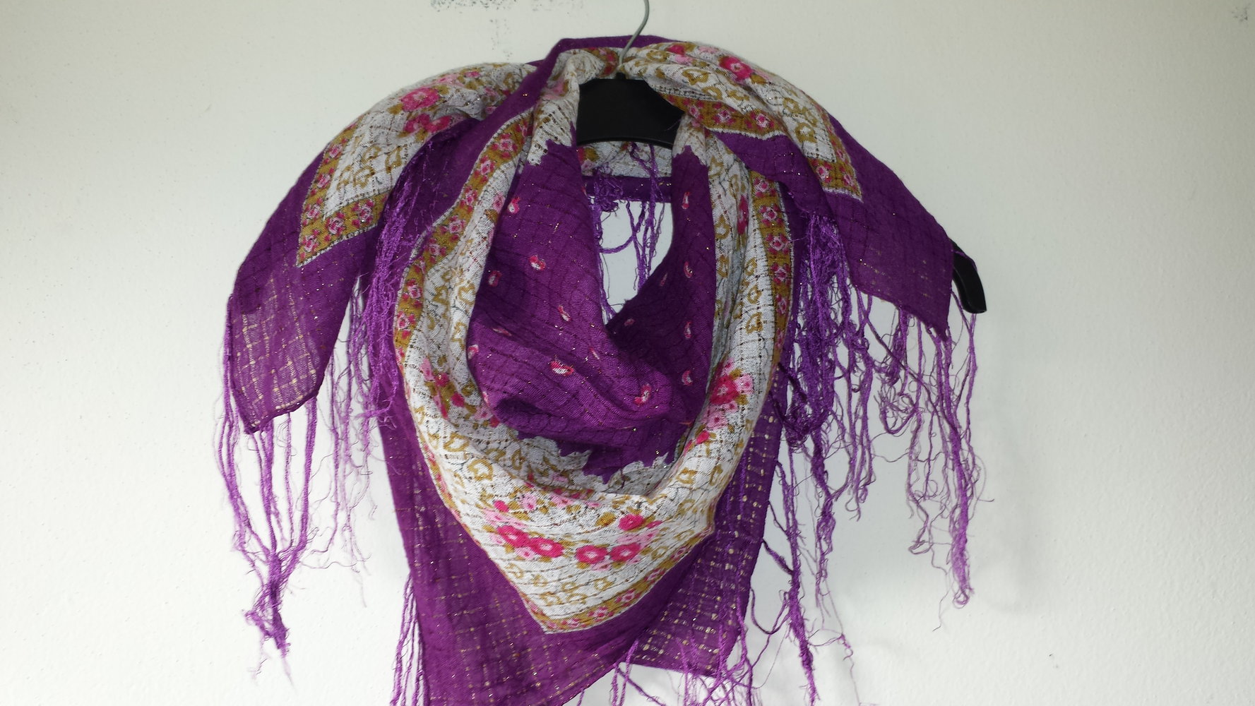 Schickes Tuch quadratisch, lila, 96x96