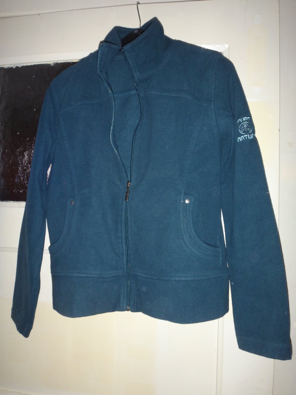 Fleece-Jacke in Petrol, Größe S