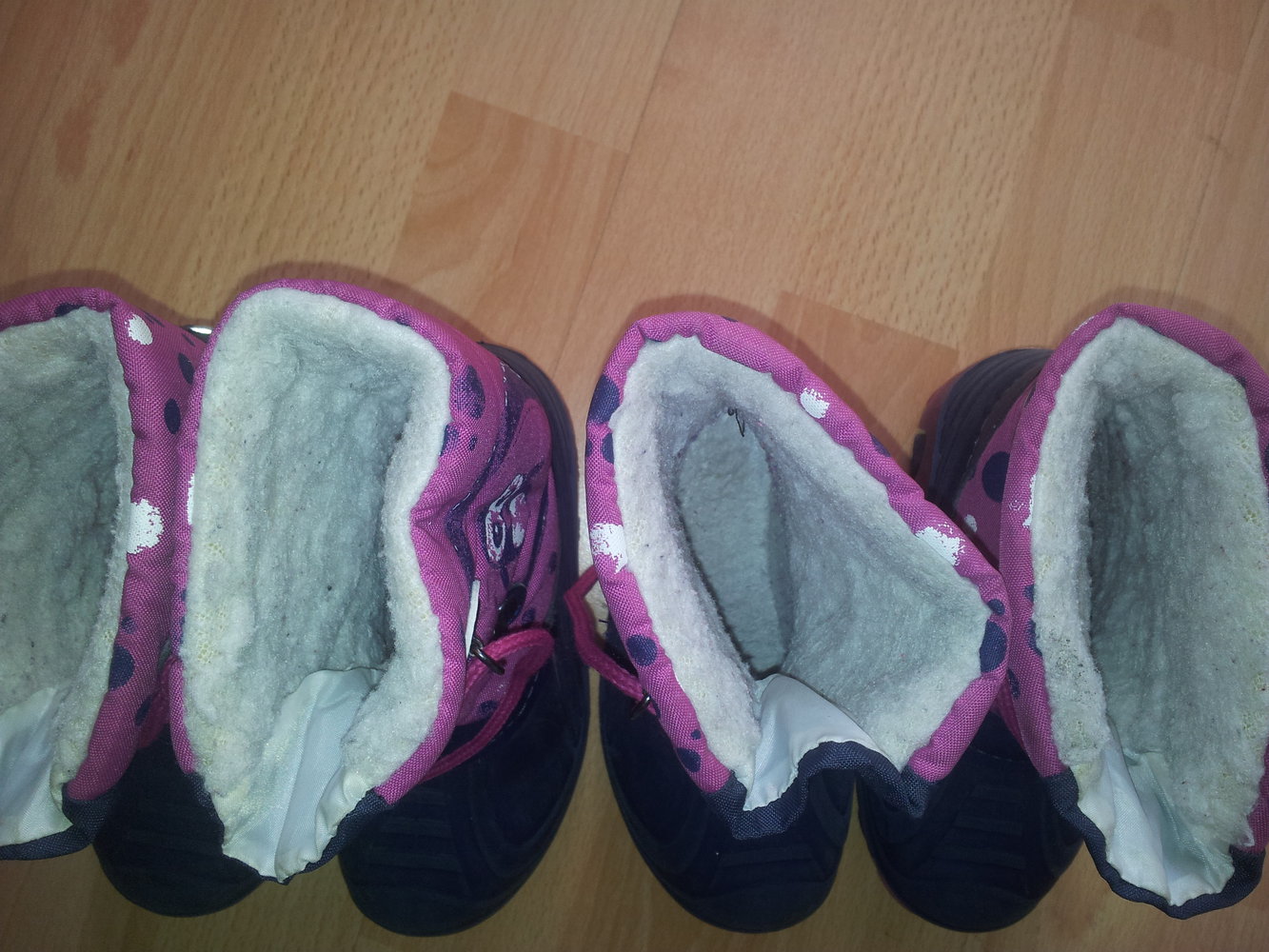 1x Winterstiefel Gr. 25  rosa blau Blinklicht