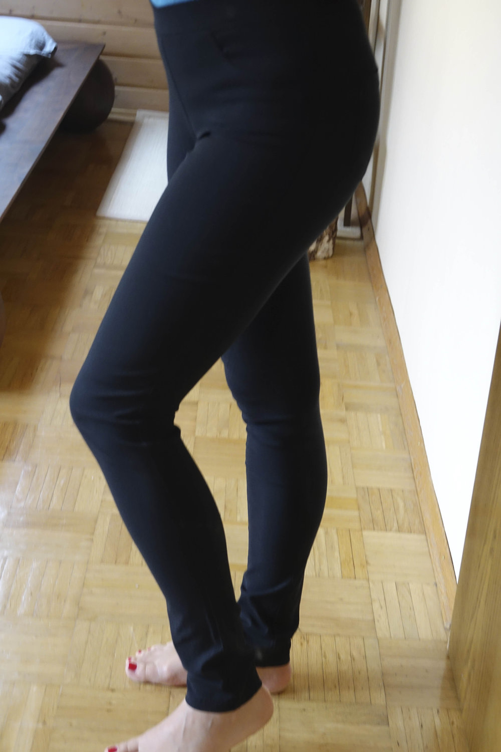 Schwarze Stretchhose