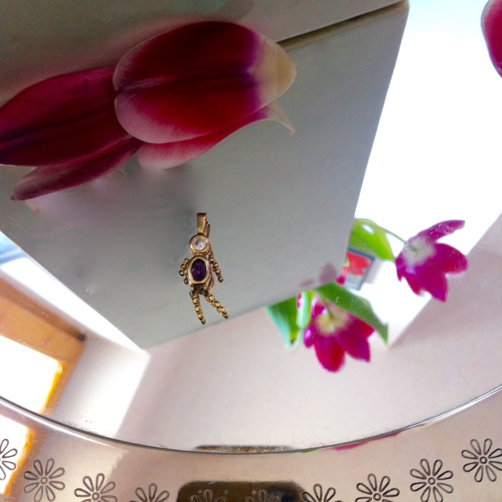 Geburtssteinanhänger für Männer*Jungen Monat Februar