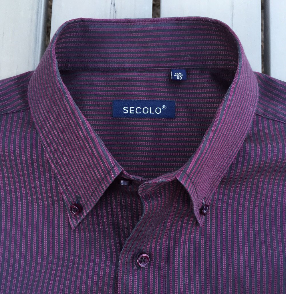 SECOLO Kurzarm HEMD Nadelstreifen Gr. 40 (M)