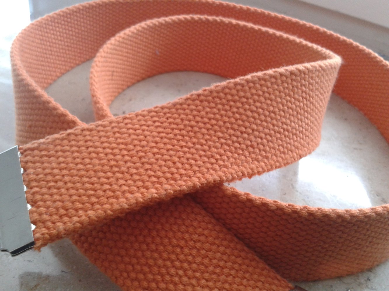 Stoffgürtel in Orange