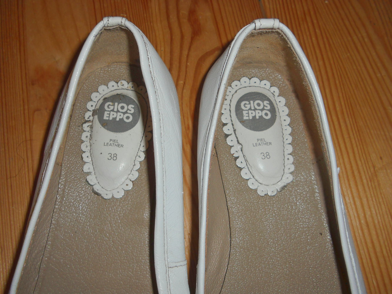 Gioseppo-weiße echt Leder Ballerina Gr.38  