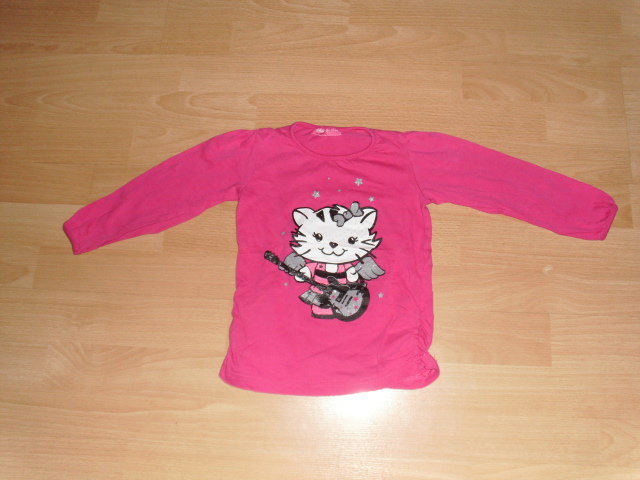 Langarmshirt, pink mit Motiv, Gr. 98 REDUZIERT