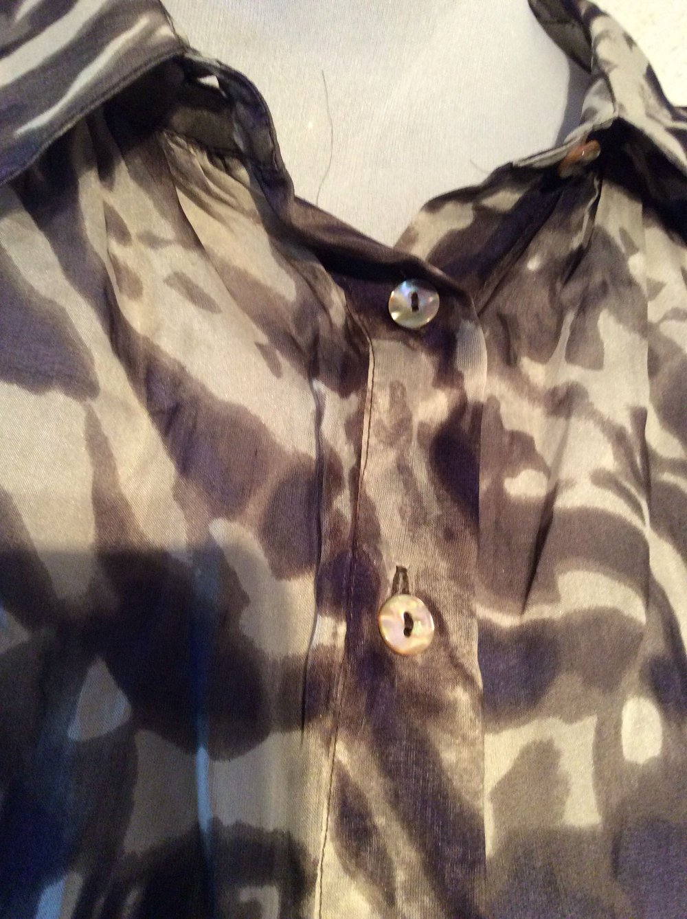 Plein Sud Jeanius Bluse Größe 36 durchsichtig 