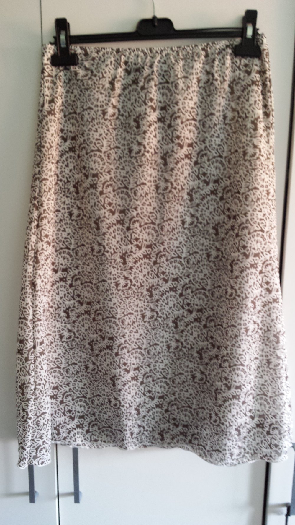 eleganter sportlicher Rock Muster Braun Esmara