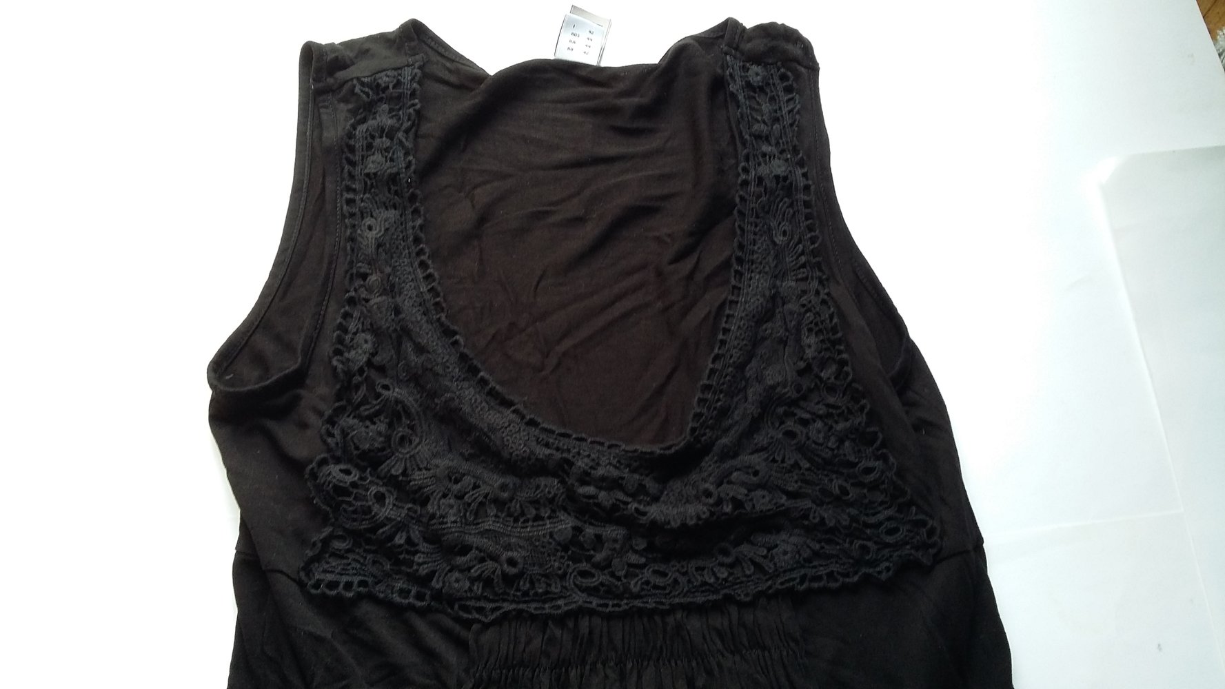 NEU Shirtkleid Sommerkleid NP 40€ ! Stretchkleid schwarz Gr. S 36 38 Topkleid Spitze