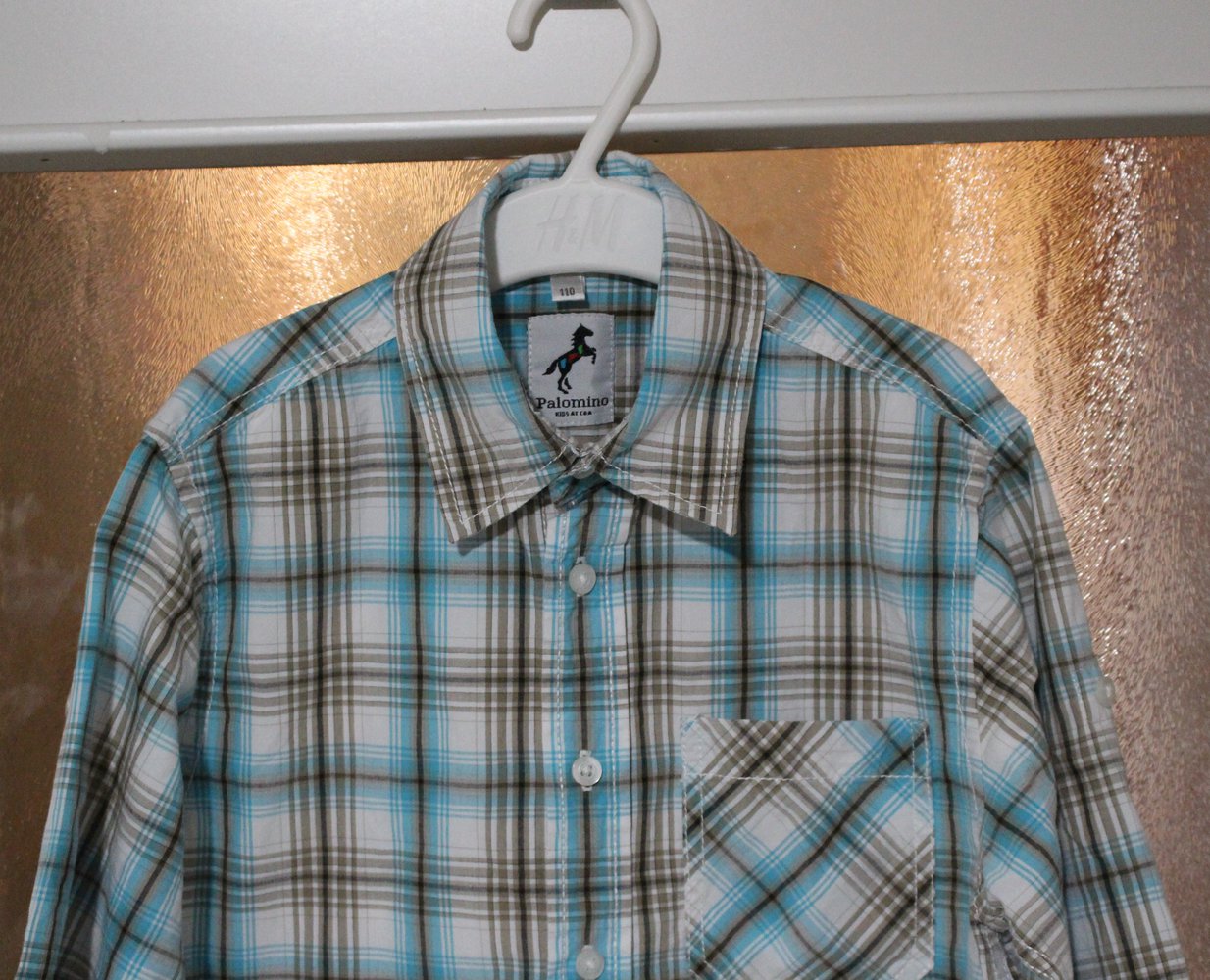 107. Hemd kariert von Palomino, Gr. 110