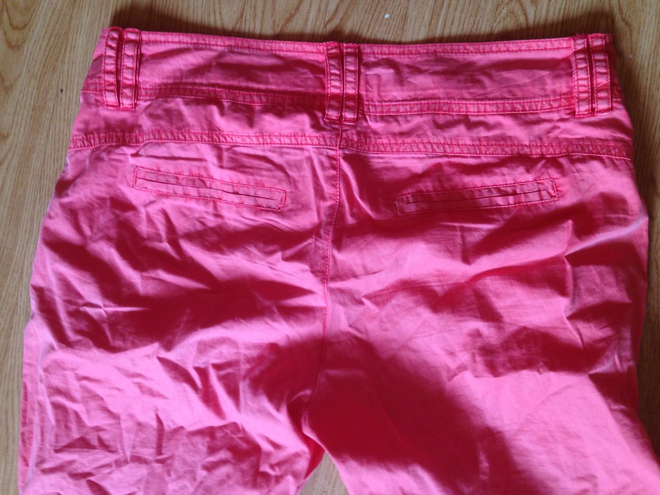 kräftige orange/rosa Baumwoll-Hose