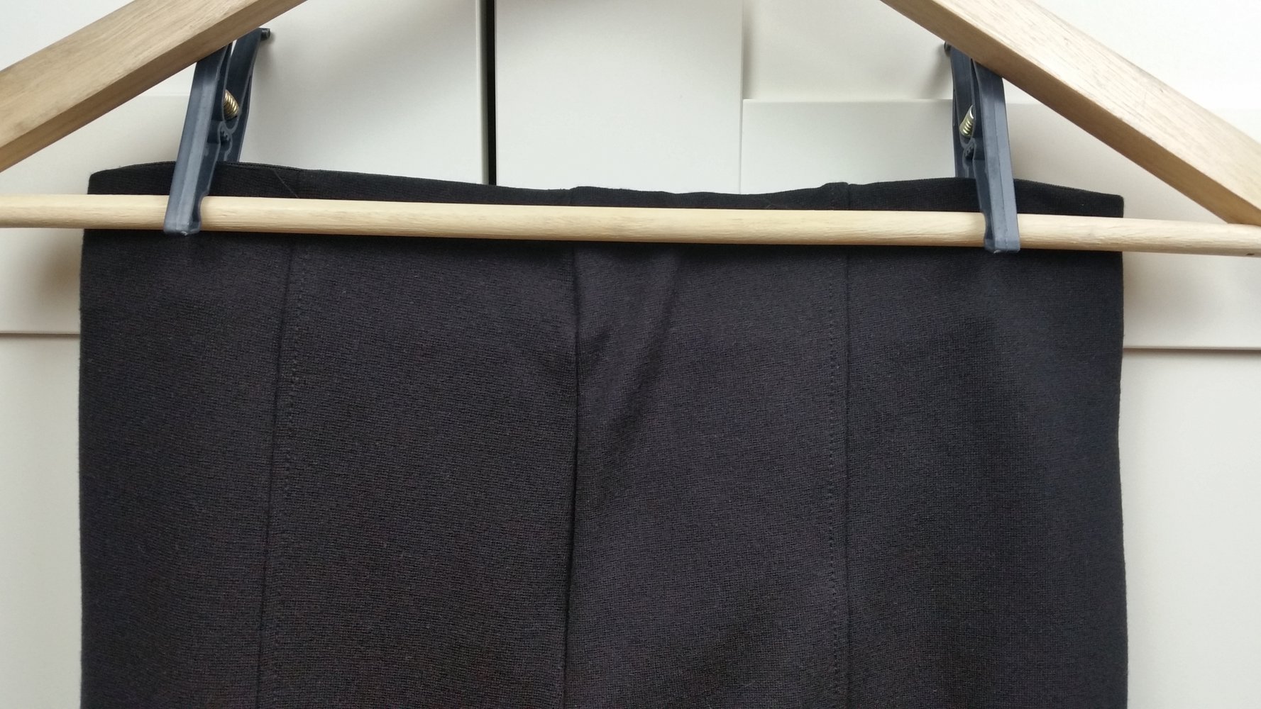 Zara Hose Tregging Leder Wildleder Glattleder schwarz