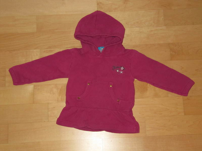 Hoodie Gr. 80 topolino fuchsia Kapuze