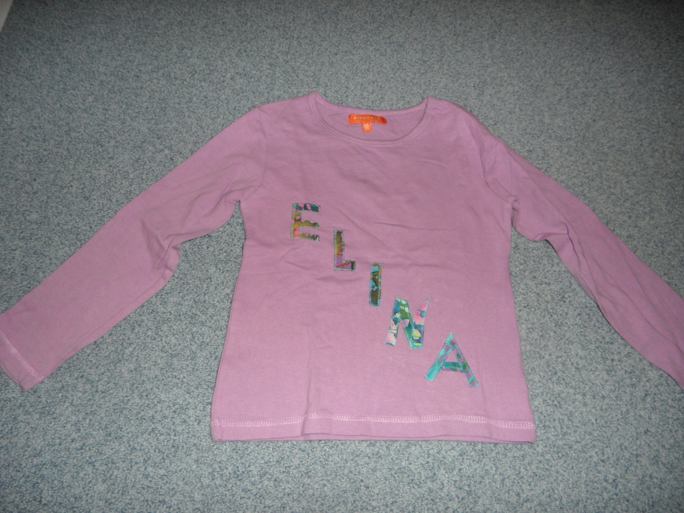 Staccato Langarmshirt gepimpt Name ELINA