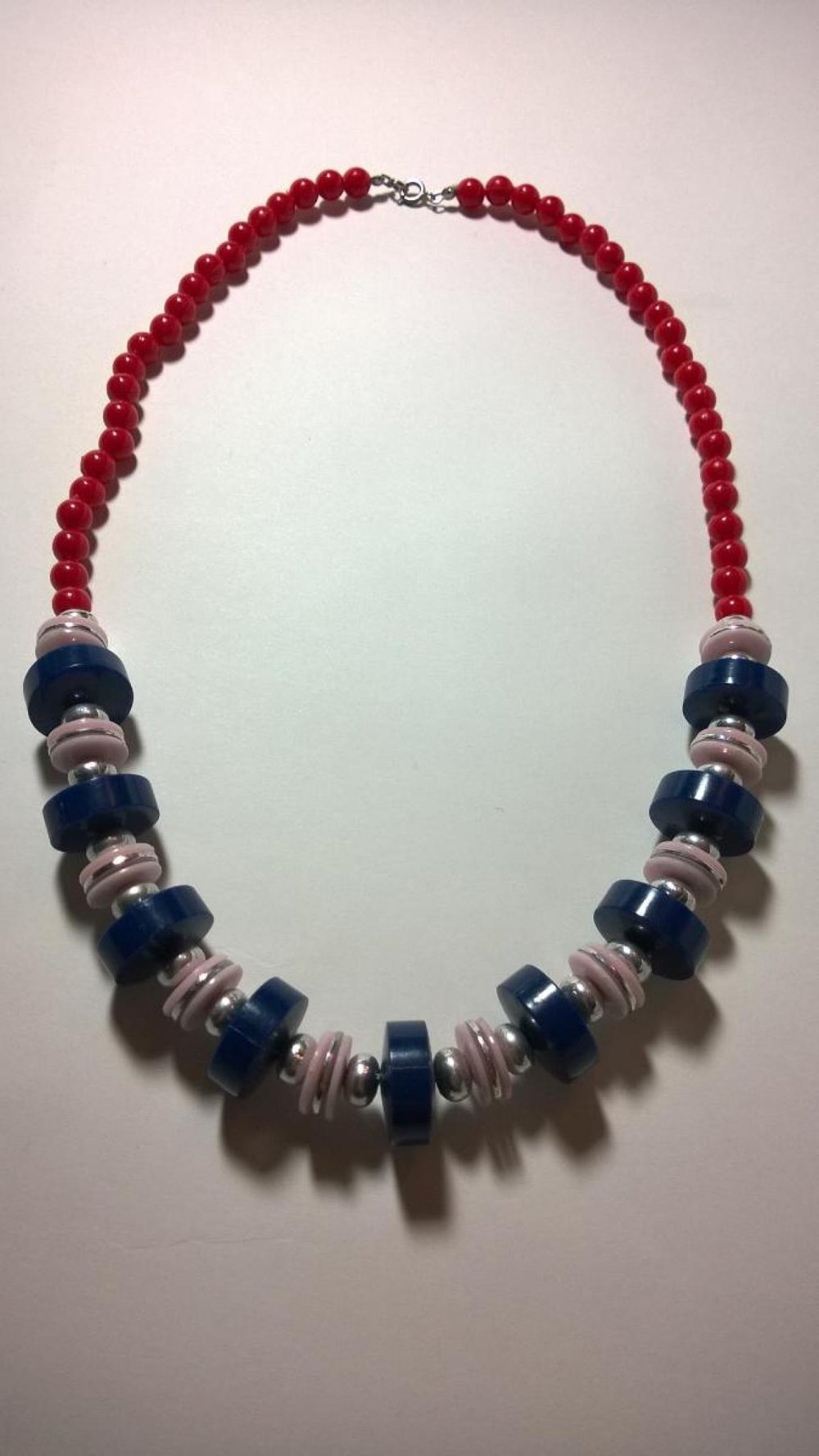 Bunte Statementkette Vintage 80er