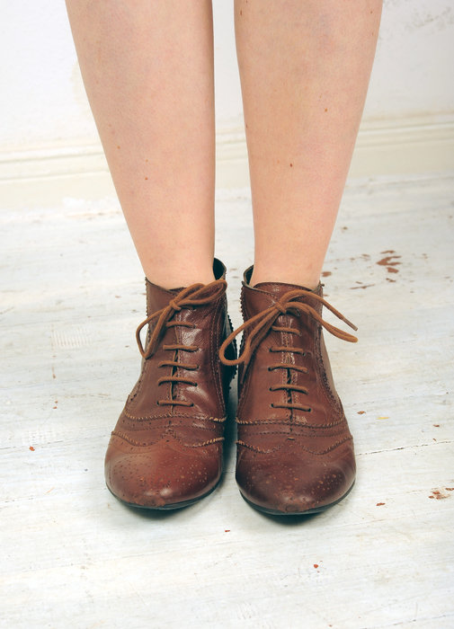 Lederschnürer Schnürschuhe Leder Stiefeletten Hipster Blogger