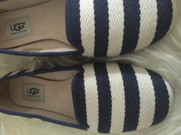 Ugg espandrilles neu maritim blau weiß gestreift Ballerina 37 