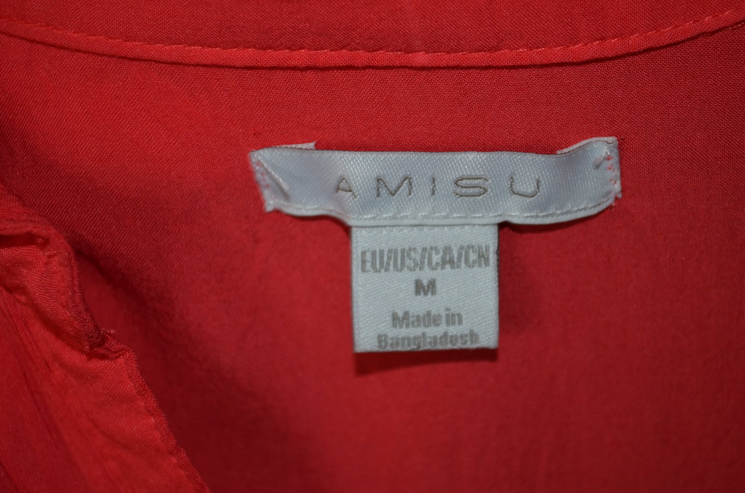 Rote kurzärmlige Bluse